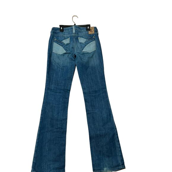 hippie women wide leg denim jeans sz 26 style 449 - Picture 2 of 10